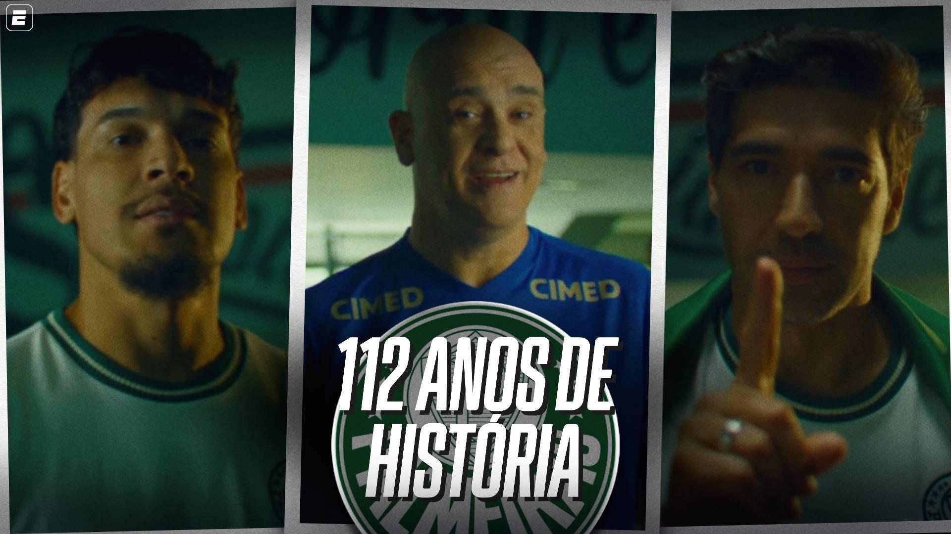 Palmeiras reúne Abel Ferreira, Marcos e Gustavo Gómez para celebrar aniversário: 'Do Palestra ao Maracanã'