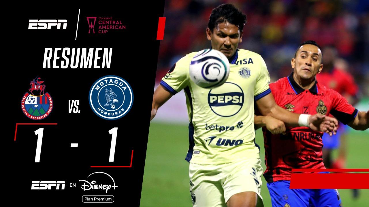 Municipal y Motagua igualaron 1-1 en la Central American Cup