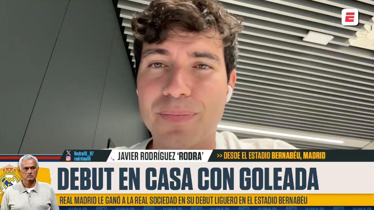 Rodra analiza la goleada del Real Madrid ante la Real Sociedad en su debut como local