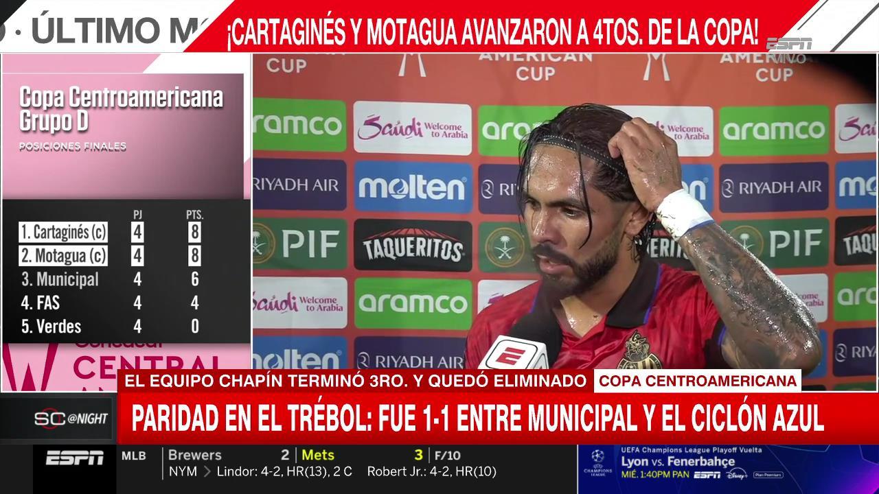 Jose "Caballo" Morales: "Nos vamos dolidos porque Municipal se había planteado hacer un buen partido con su gente. Ahora nos queda el torneo nacional"
