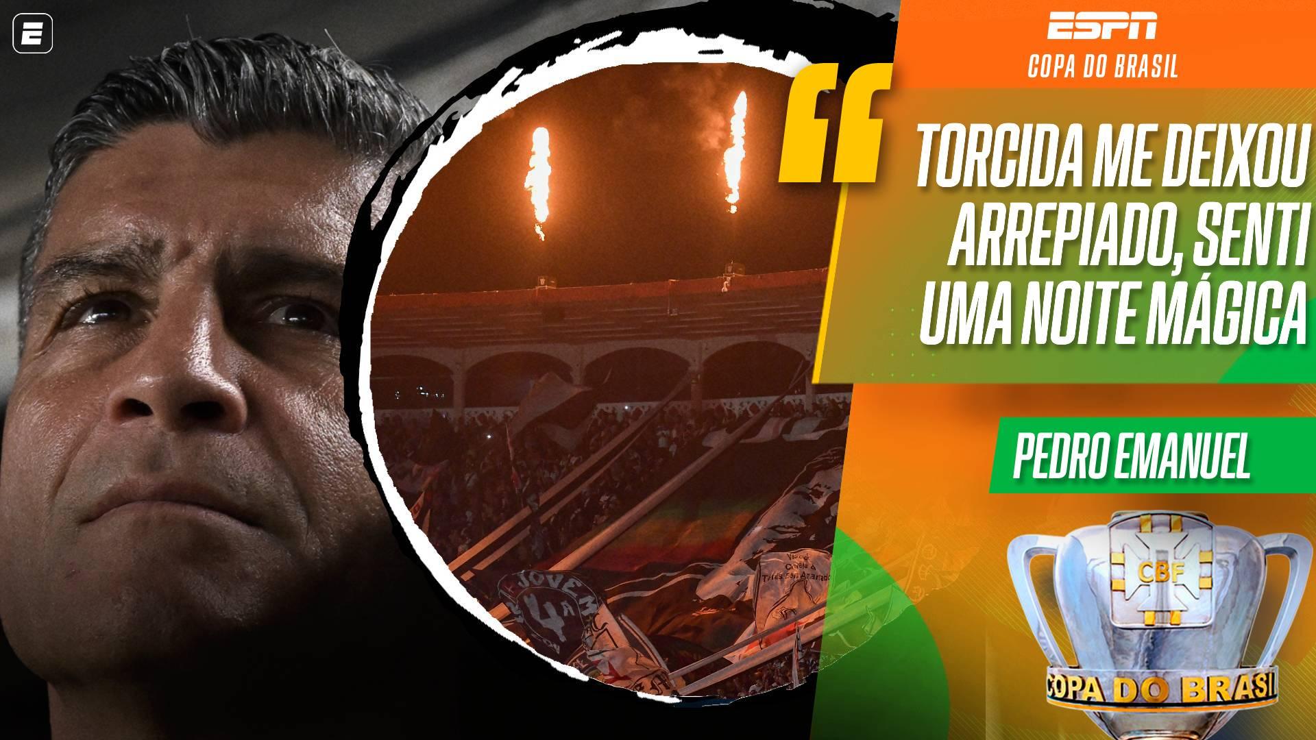 Técnico do Vasco exalta atuação com um a menos, cita 'orgulho' dos jogadores e celebra apoio da torcida: 'Noite mágica'