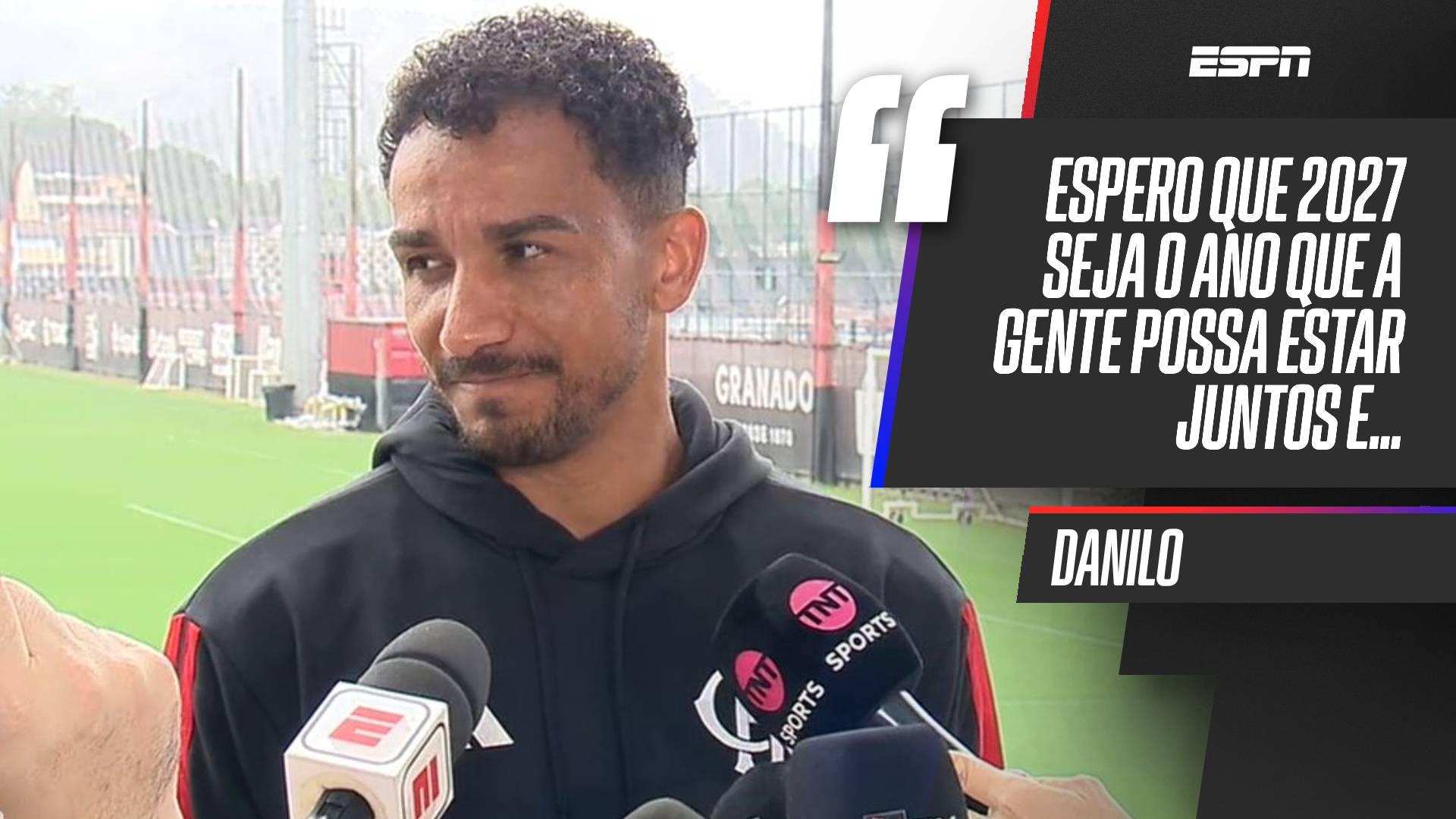 Danilo admite reflexão após Copa e abre o jogo sobre aposentadoria no Flamengo: 'Espero que 2027 seja meu último ano'