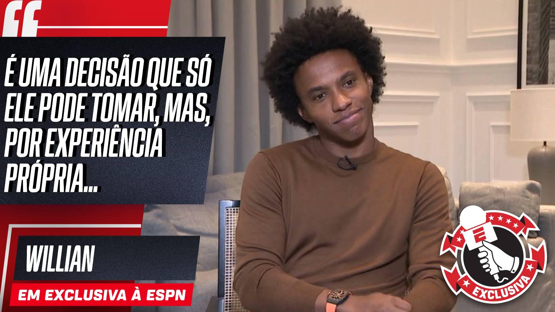 À ESPN, Willian fala sobre possível volta de Gabriel Jesus ao Brasil e dá 'dica': 'Eu ficaria'