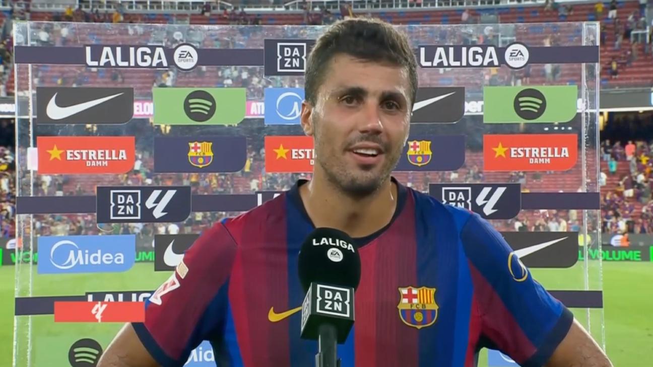 Rodri: "Feliz de disfrutar mi primer partido"