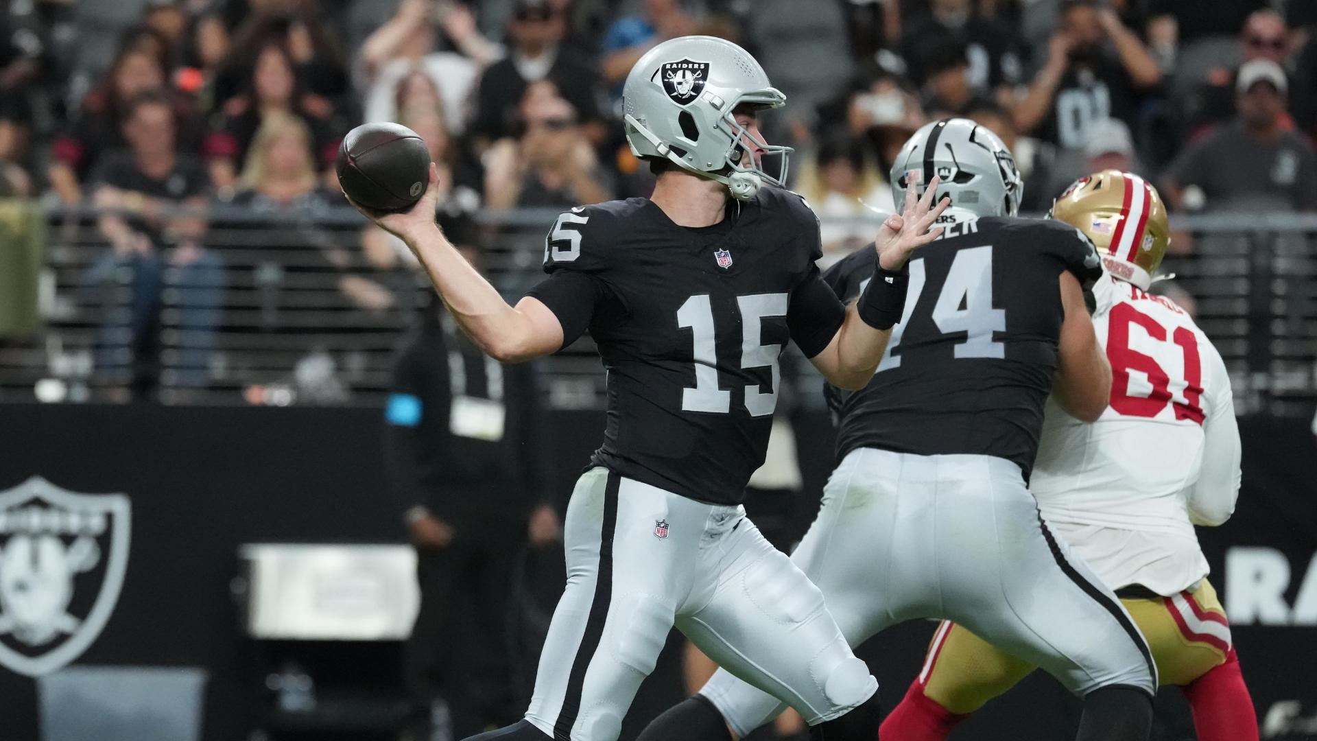 A rough night for Raiders rookie Fernando Mendoza in 18-12 preseason loss to the 49ers