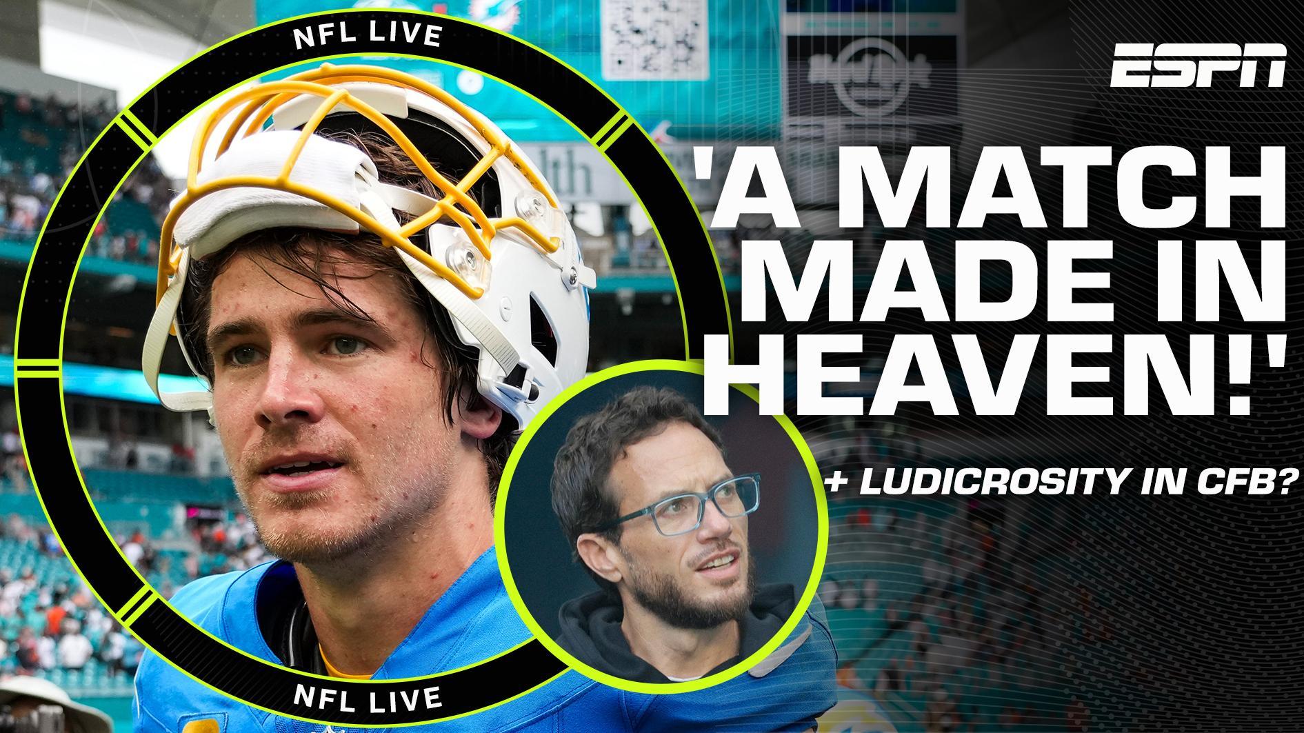 Projecting Chargers' ceiling with OC Mike McDaniel + NFL players returning to college!?