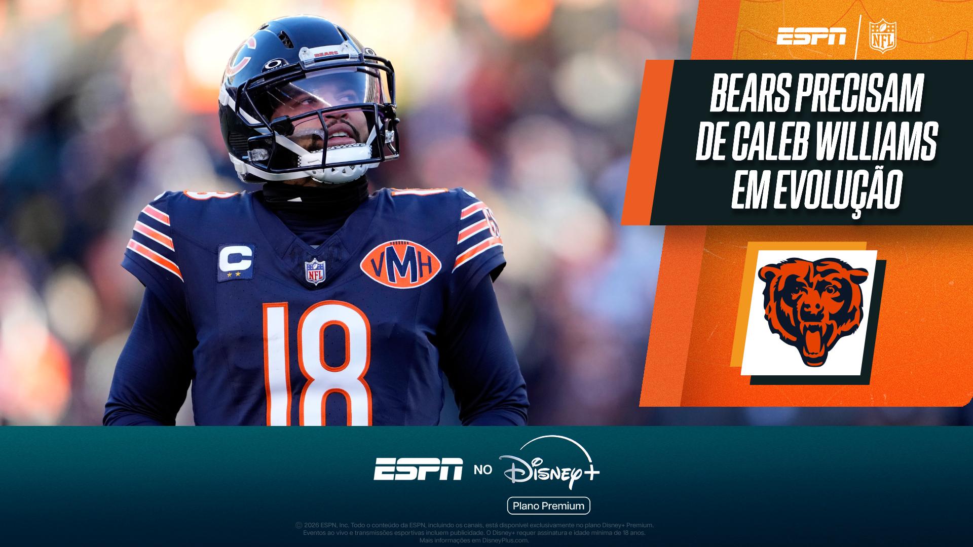Caleb Williams seguirá em evolução? Semana NFL analisa quarterback dos Bears