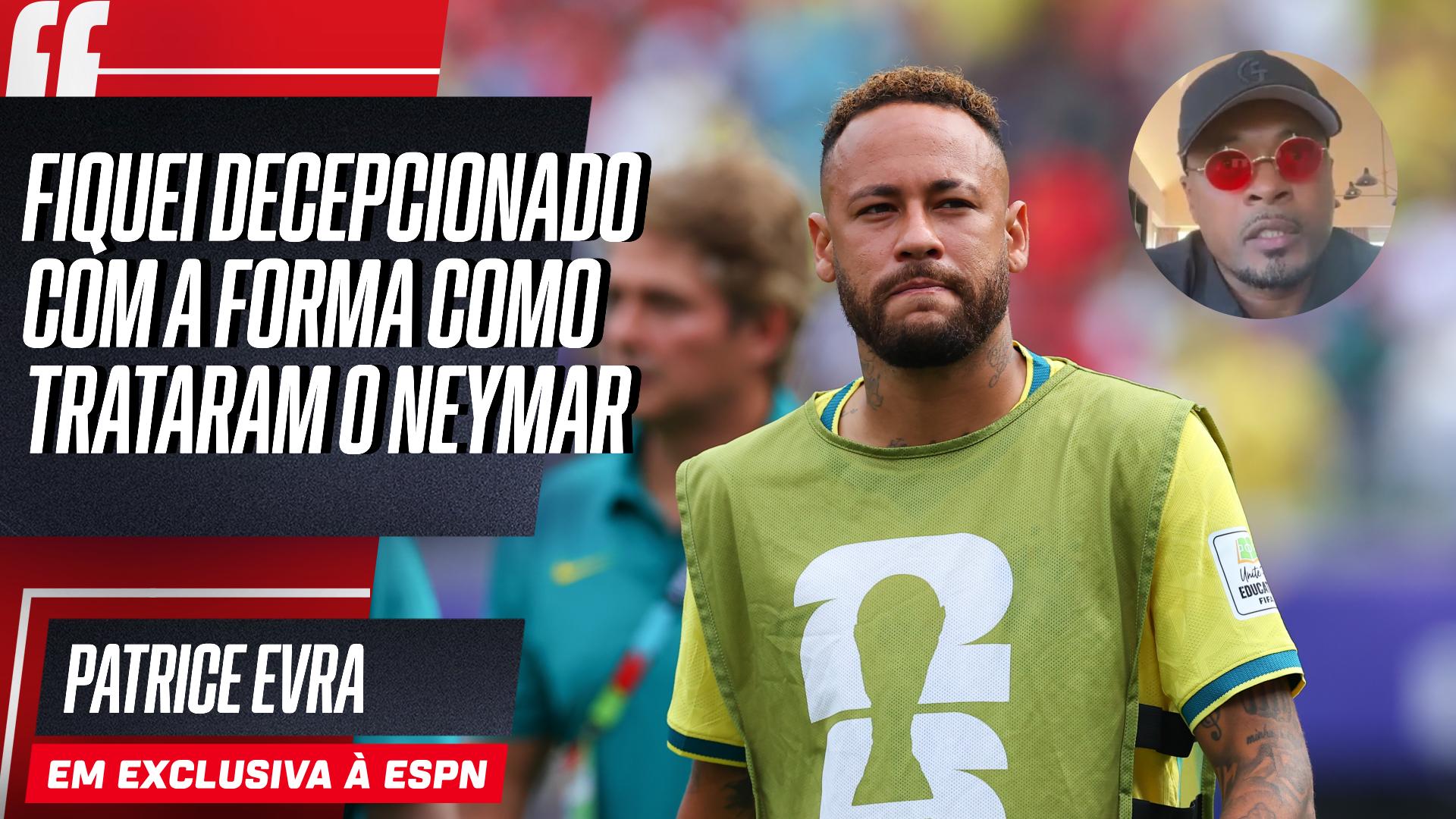 À ESPN, Evra sai em defesa de Neymar e rebate críticos do camisa 10: 'Pura inveja'
