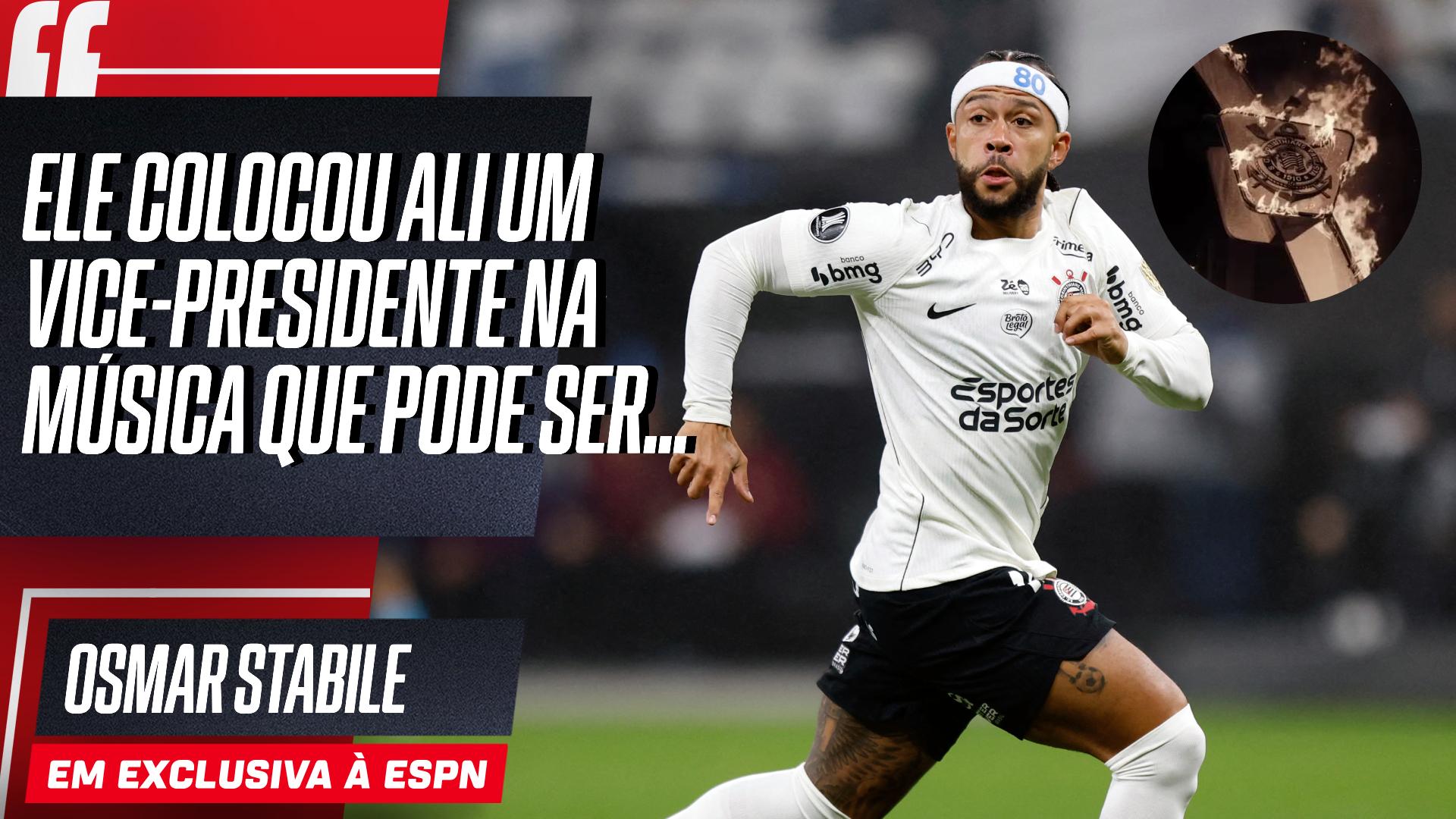Stabile minimiza indireta de Memphis Depay a vice-presidente do Corinthians: 'Pode ser o da República...'