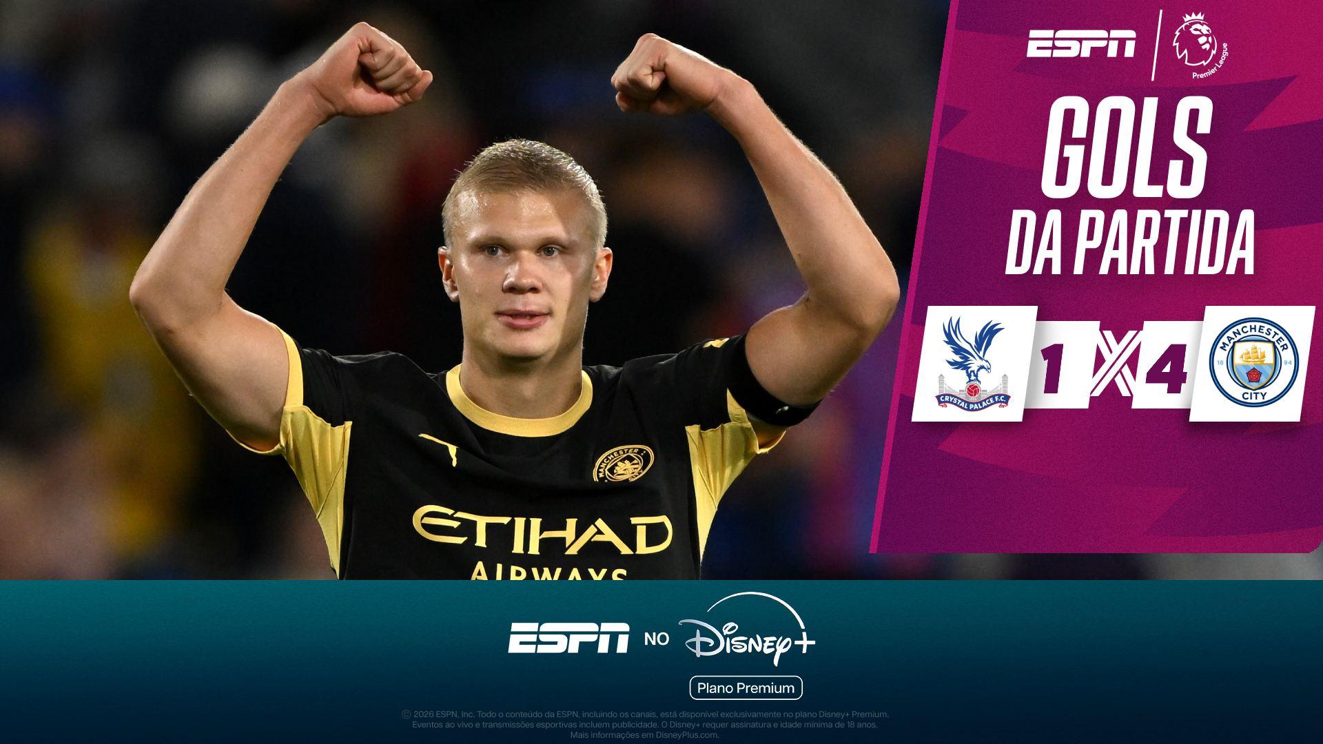 O show de Haaland, Cherki e Foden na vitória do Manchester City sobre o Crystal Palace na Premier League