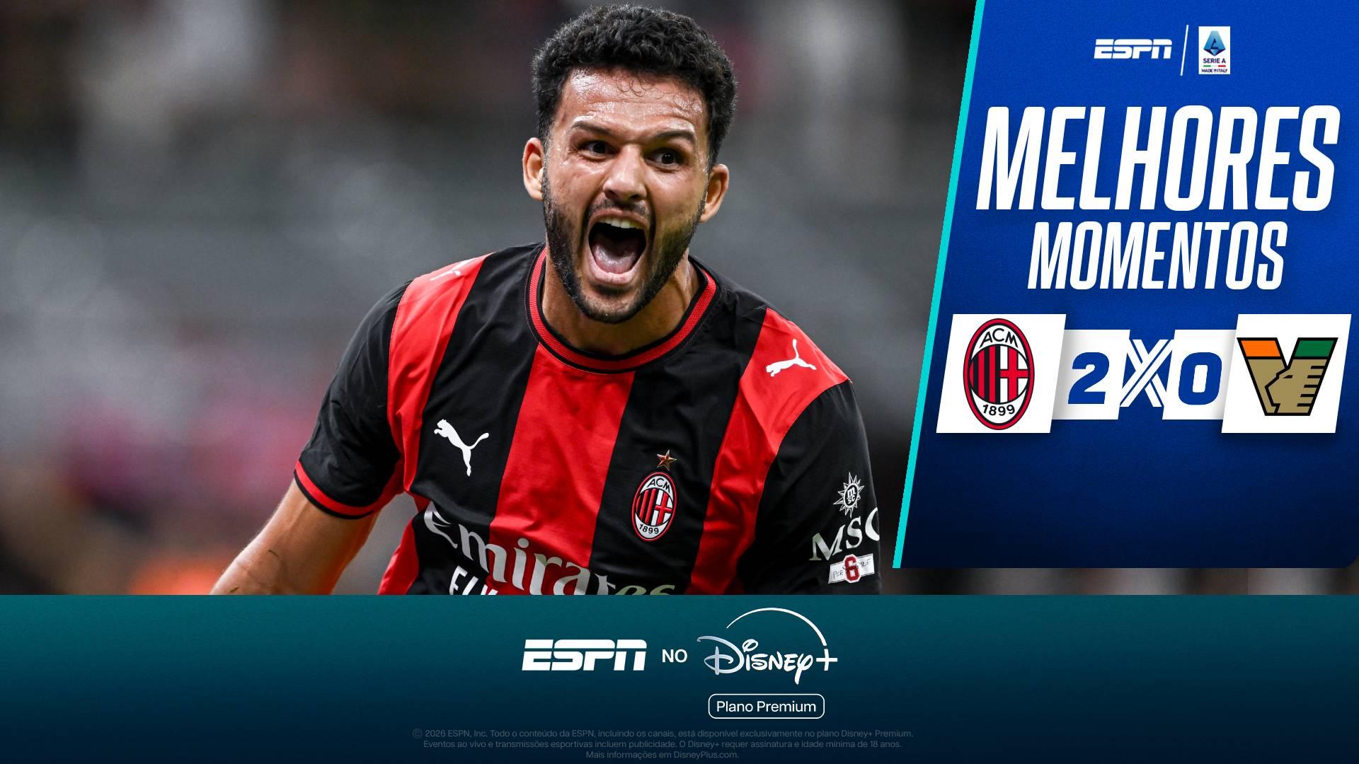 Milan vence Venezia com gol do reforço Gonçalo Ramos e com 'ajudinha' de zagueiro rival no San Siro