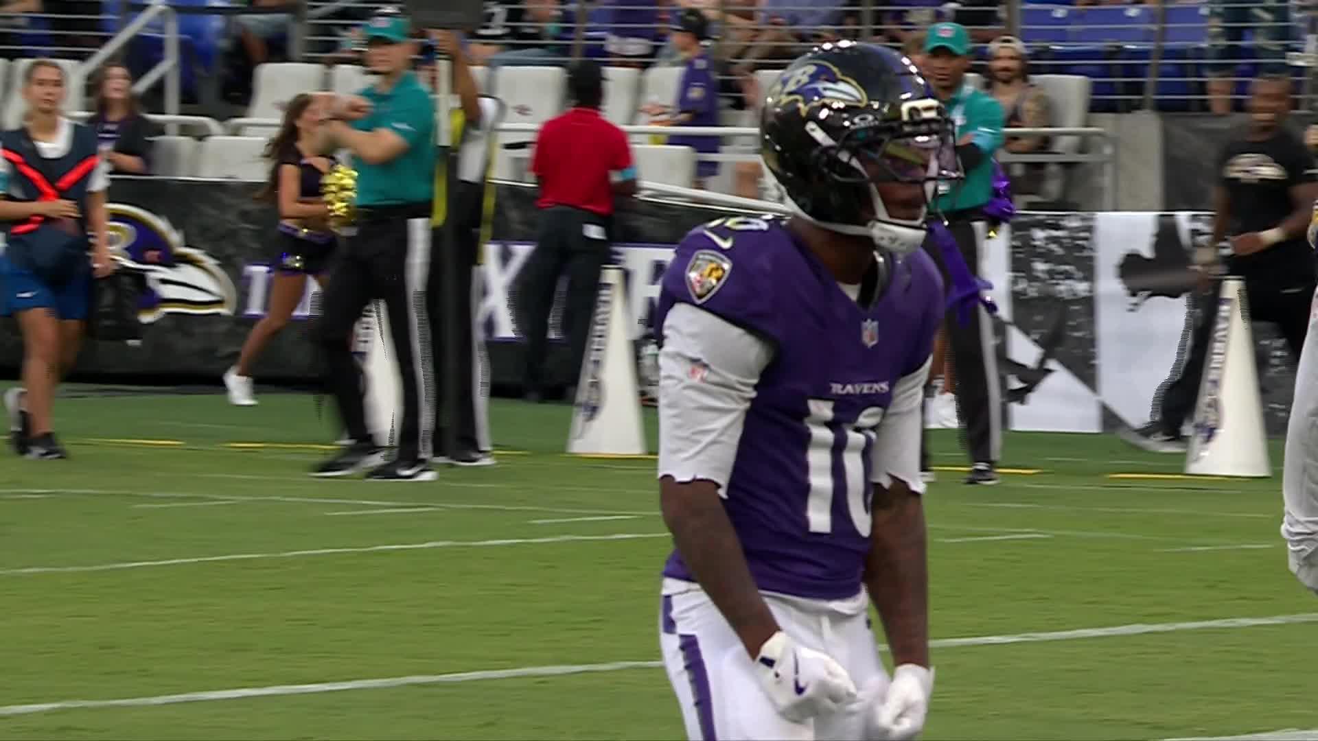 LaJohntay Wester brilla con espectacular recepción para TD de Baltimore