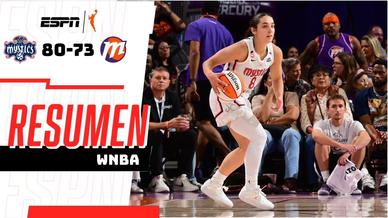 Georgia Amoore brilla con 25 puntos y Mystics vencen 80-73 a Mercury