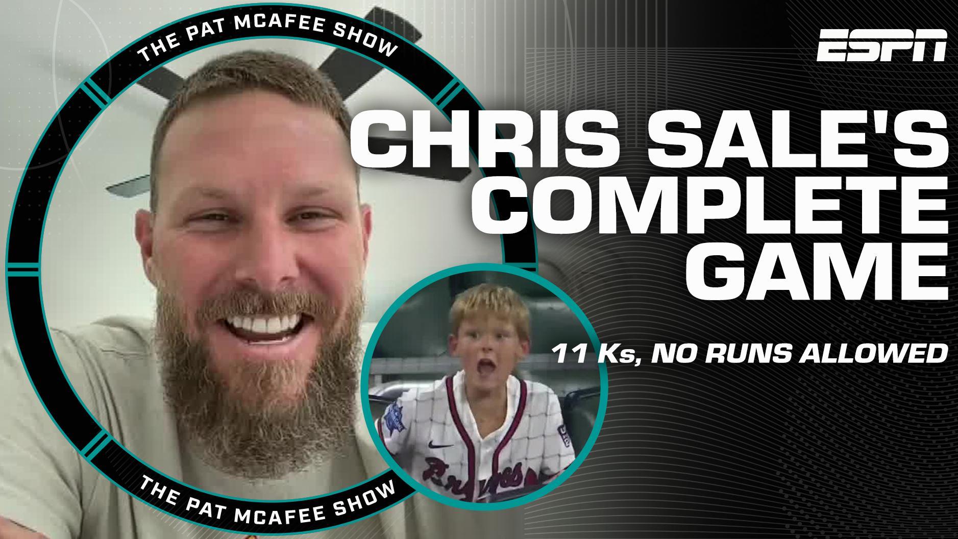 Chris Sale reflects on his family's emotional reaction to his 9-inning shutout