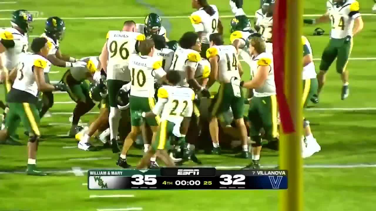 William & Mary pulls off 10-point comeback in final minute to beat Villanova
