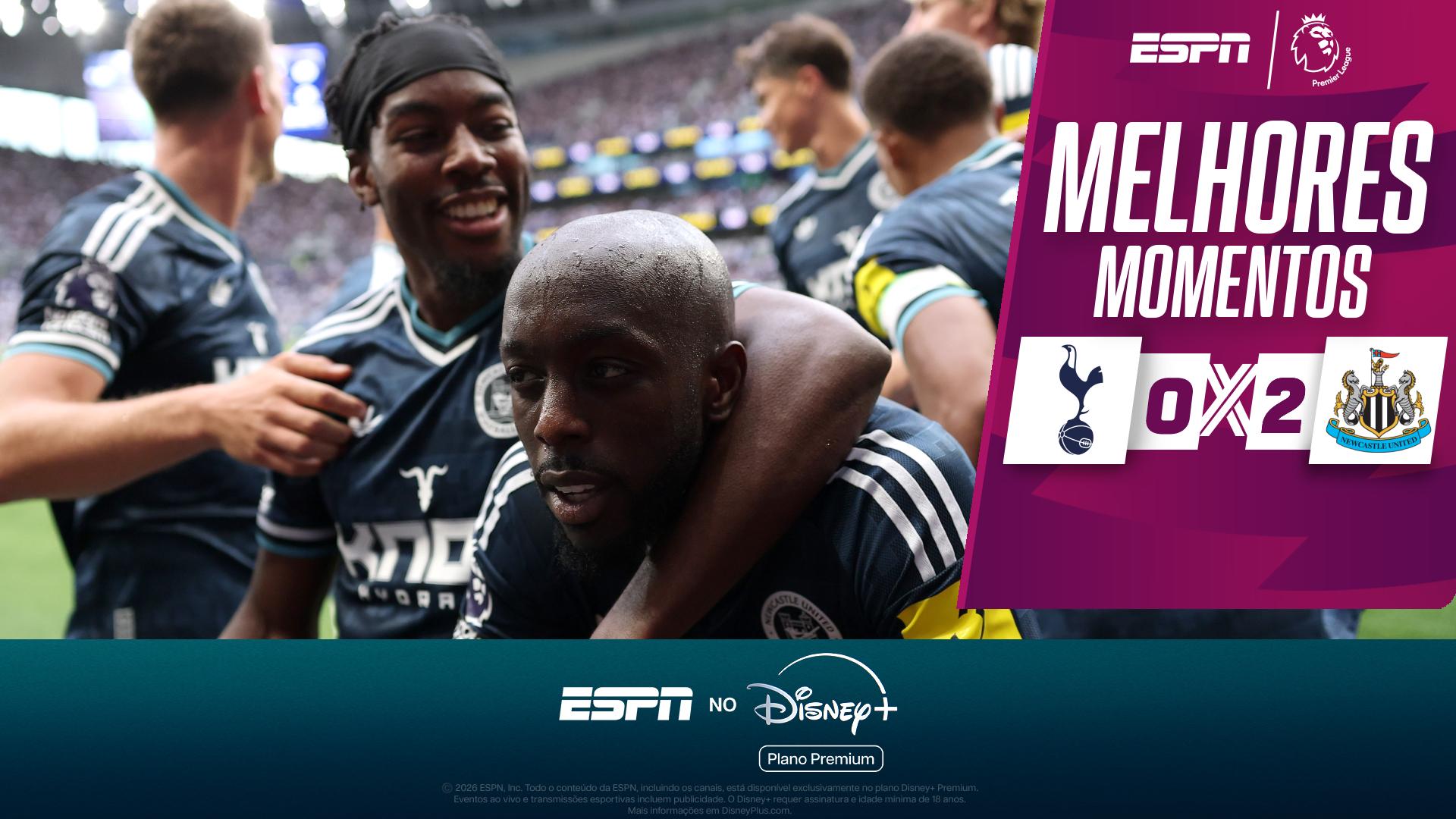 Sem Sávio e Richarlison, Tottenham perde em casa para o Newcastle; VEJA os melhores momentos