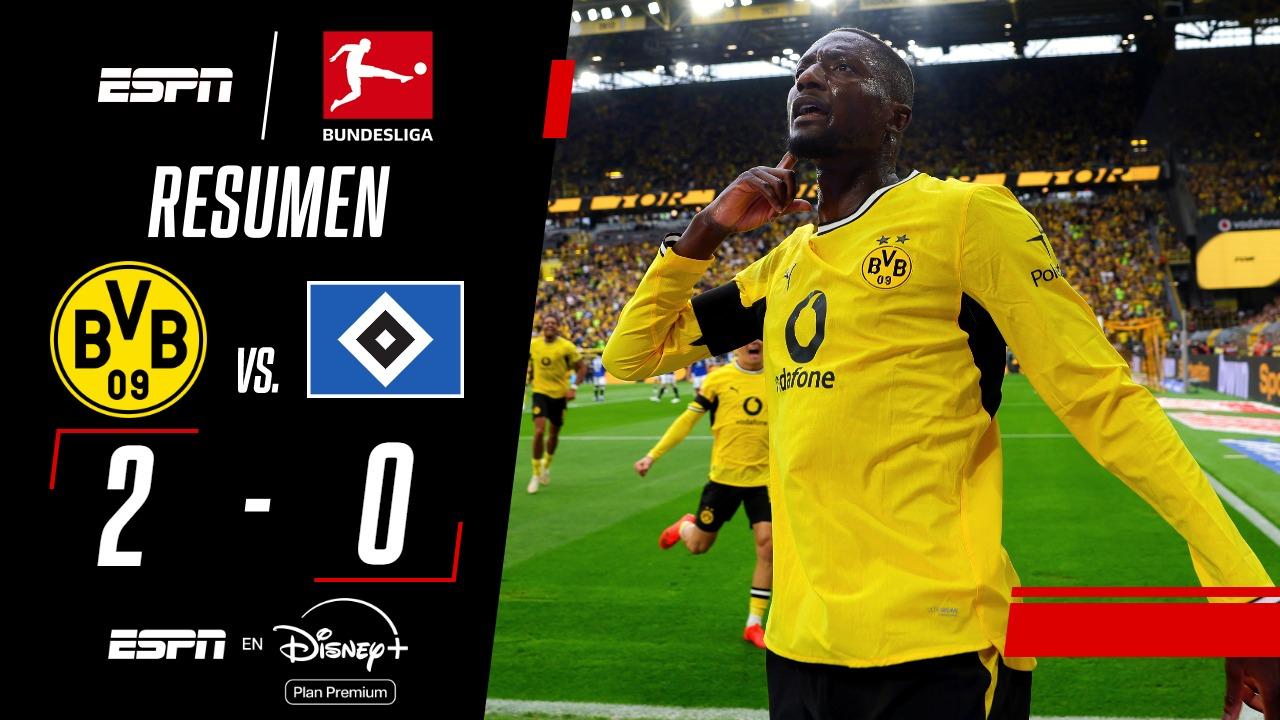 Borussia Dortmund comenzó la Bundesliga con un triunfo ante Hamburgo