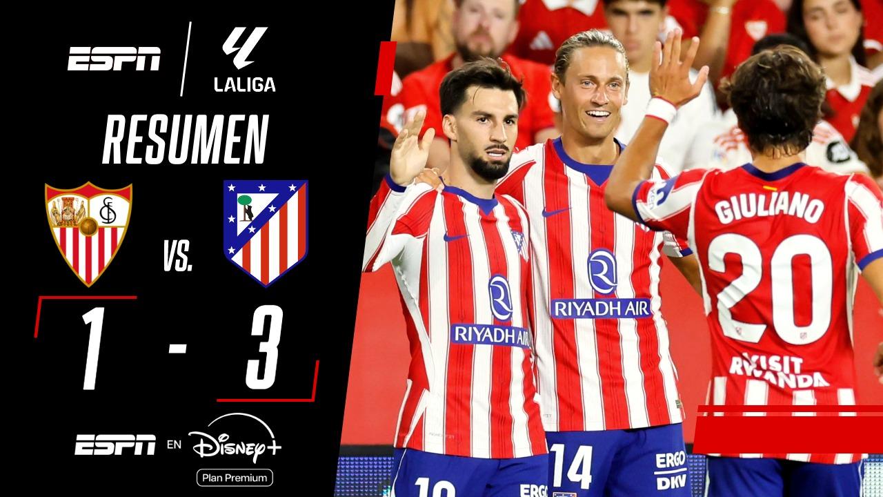 Sin Julián, el Atlético Madrid le ganó al Sevilla en el Sánchez Pizjuán