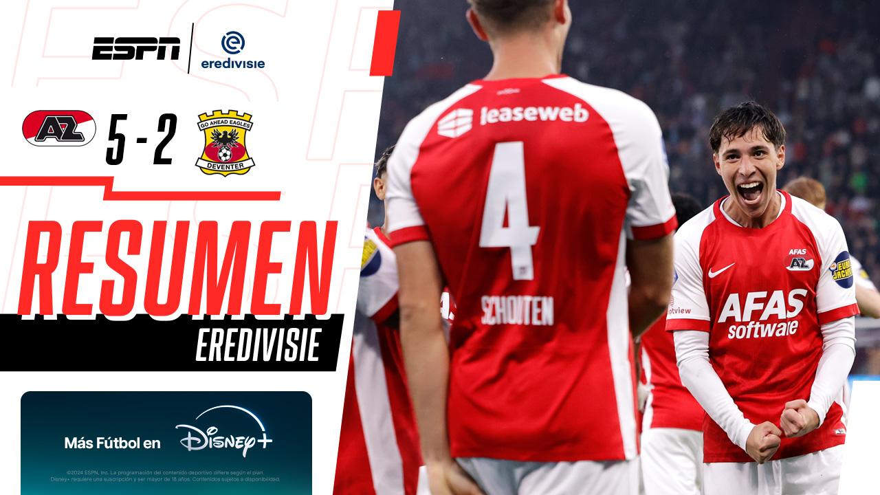 ¡Golazo y asitencia de Mateo Chávez en la victoria del AZ Alkmaar!