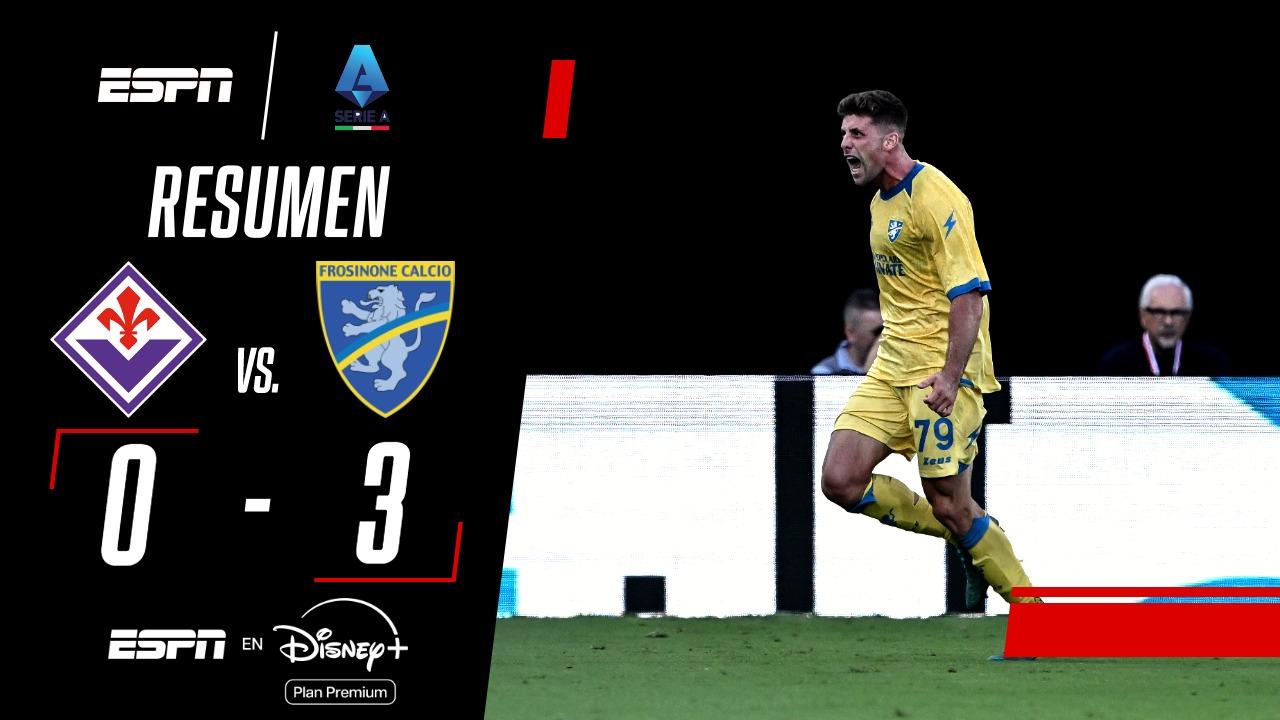 Frosinone pisó fuerte de visitante y goleó a Fiorentina