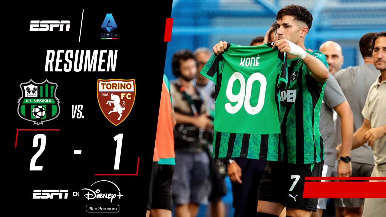 ¡Triunfazo del Sassuolo ante Torino!