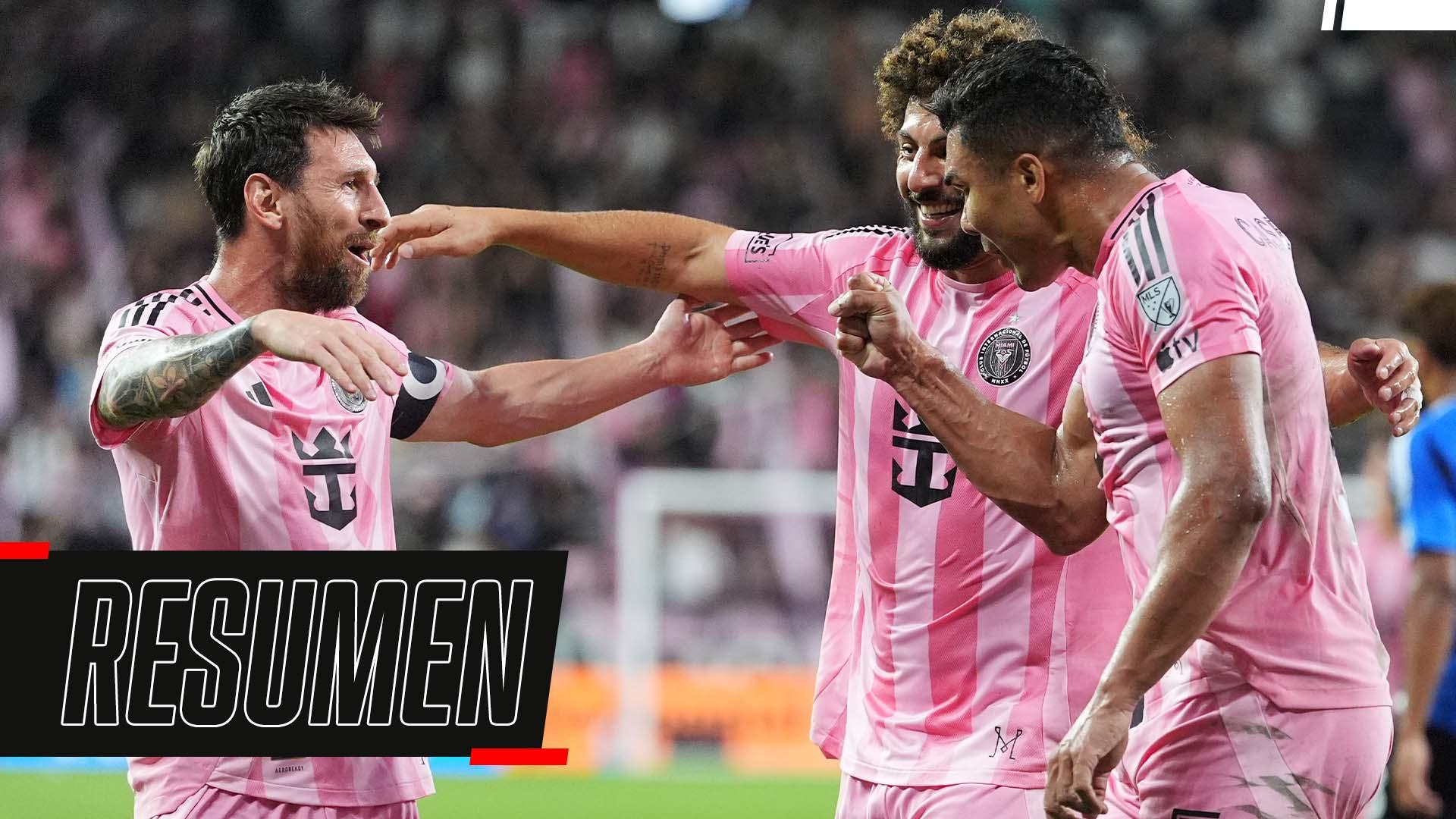 ¡Póker de Messi para la victoria de Inter Miami!