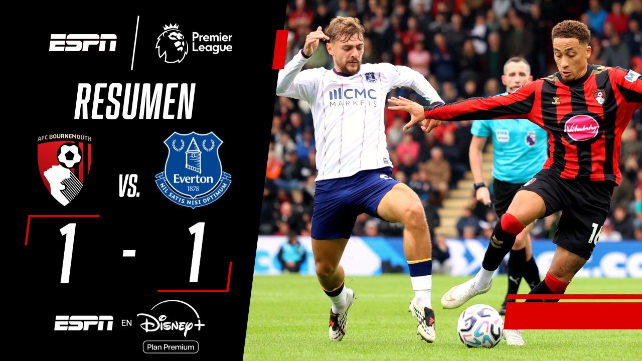 Bournemouth y Everton igualaron 1-1