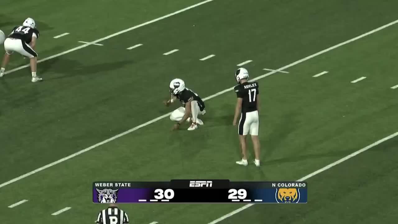 Northern Colorado loses after potential game-tying extra point is blocked