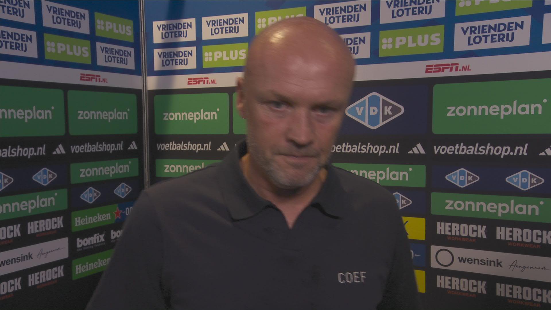 Schreuder: "Er was in de kleedkamer geen gejuich voor de drie punten, maar voor Schuurs"