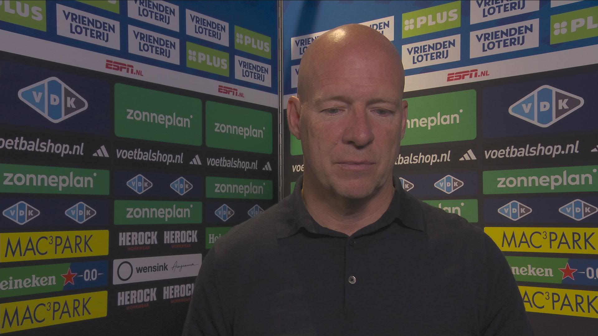 Van der Vegt: "Ik had het gevoel dat wij vijf of zes goals moesten maken voordat we konden winnen"