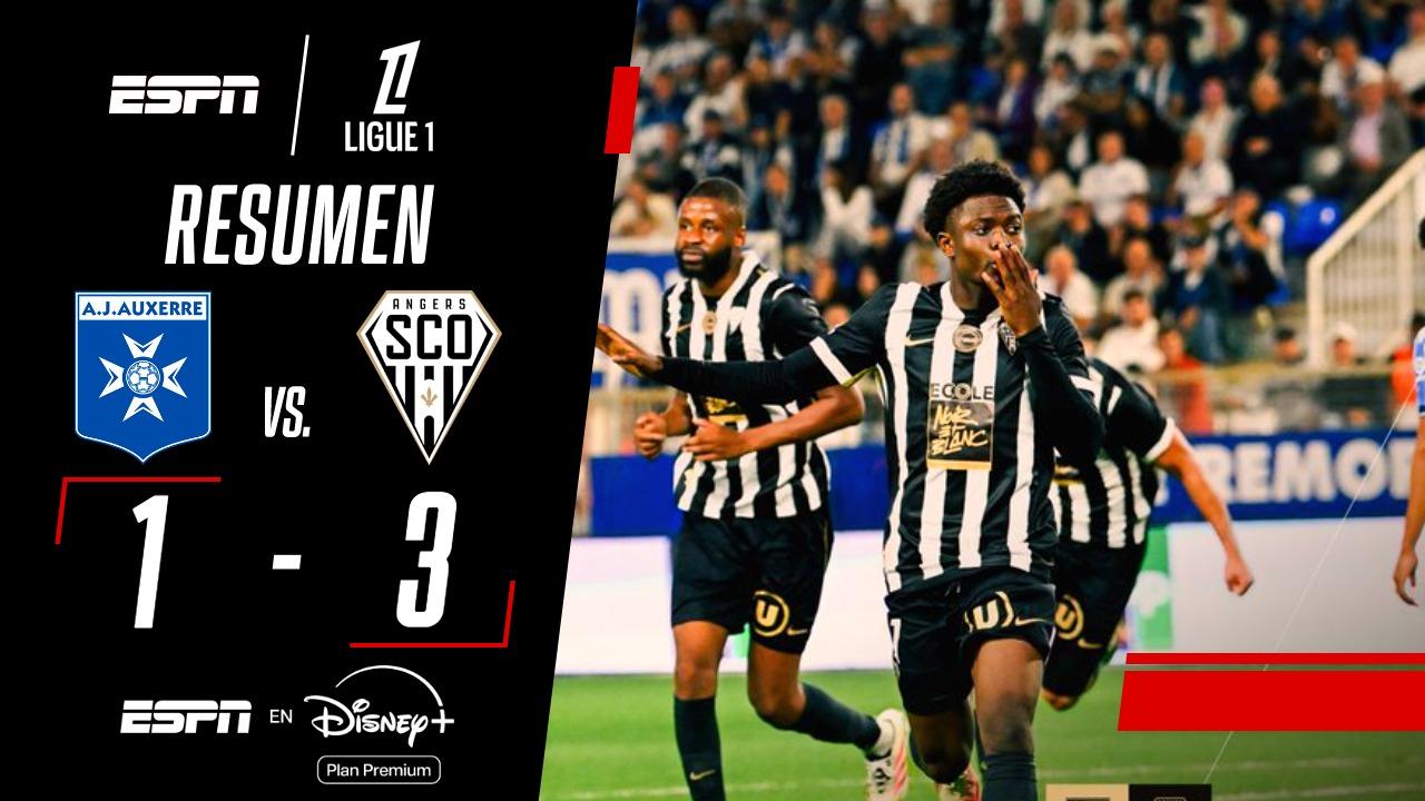 Angers se impuso 3-1 sobre Auxerre por la Ligue 1