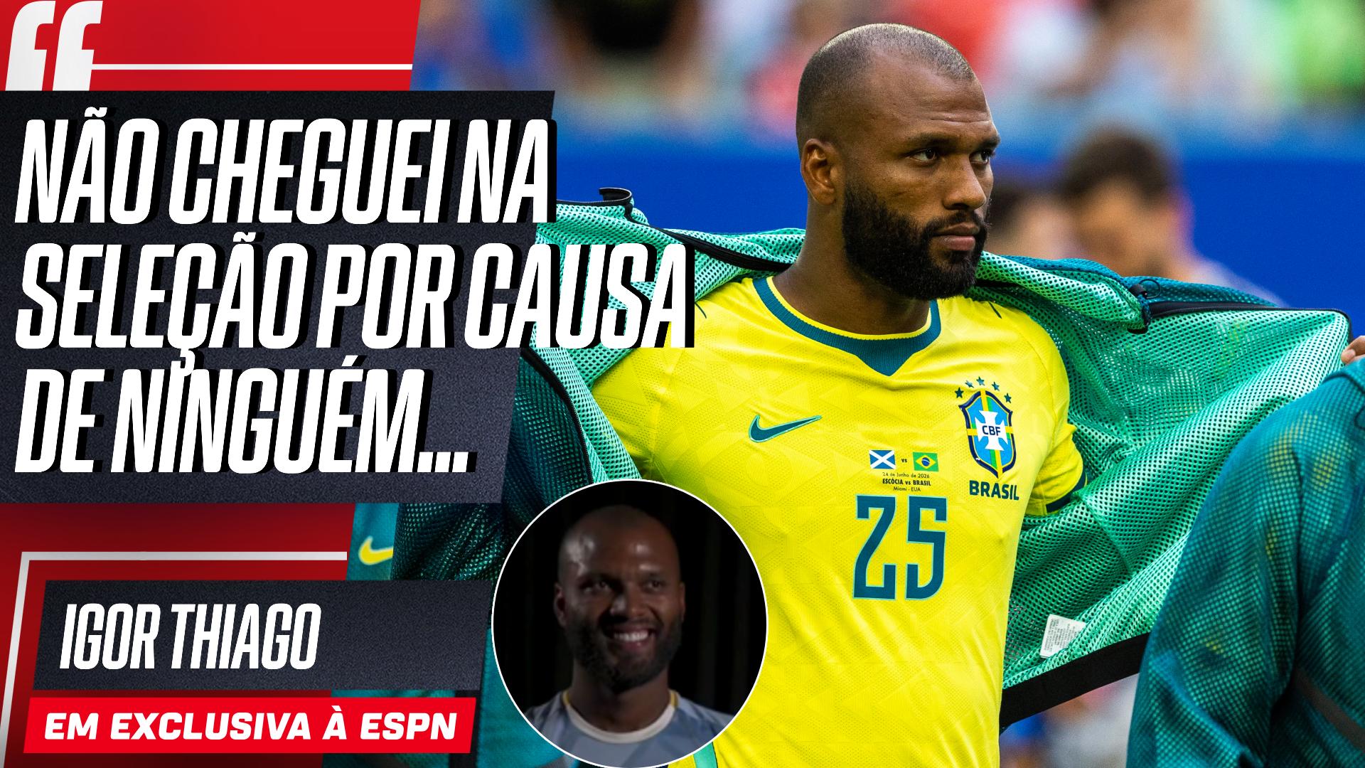 'É o meu ponto de vista': Igor Thiago reflete sobre Seleção na Copa e se inspira em Kane e Cristiano Ronaldo para dar volta por cima