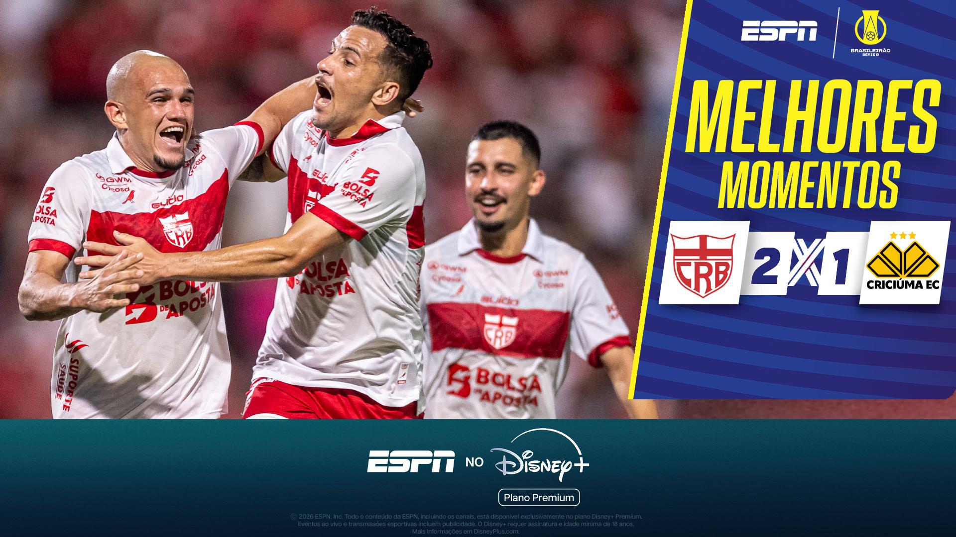CRB vence Criciúma em final de jogo dramático e com polêmica após gol anulado no último lance; VEJA como foi