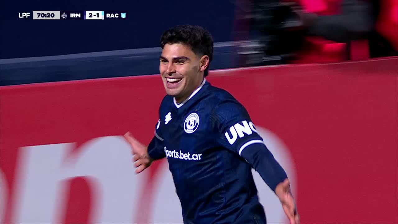 ¡Sartori la empujó y gritó el 2-1 de Independiente Rivadavia!