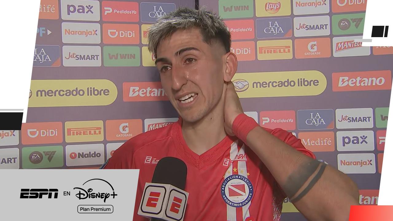 Lescano, emocionado hasta las lágrimas: su gol, la despedida de Argentinos y el "voy a ser papá"