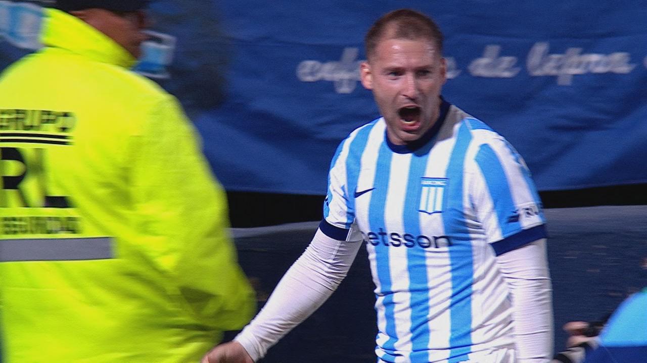 ¡Golazo de Miljevic para el 1-0 de Racing en Mendoza!