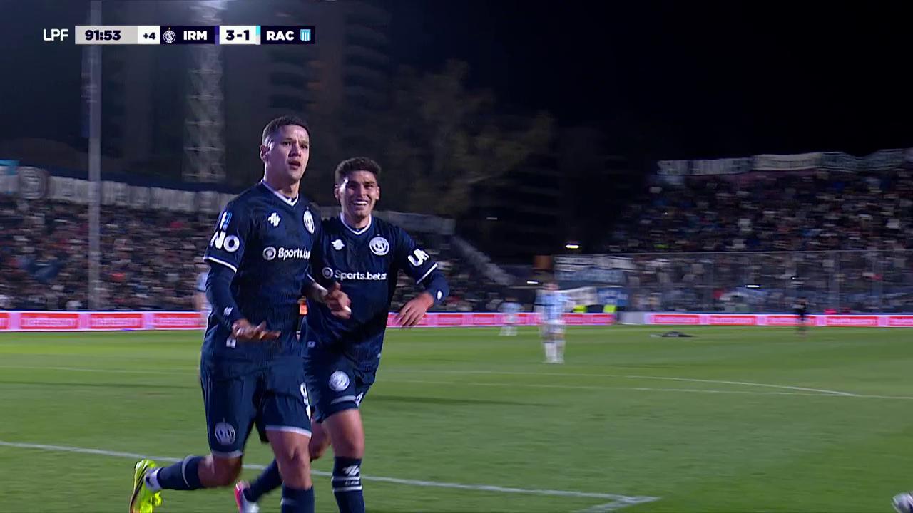 ¡Acá estoy yo! Golazo de Arce para definir el triunfo de Independiente Rivadavia ante Racing