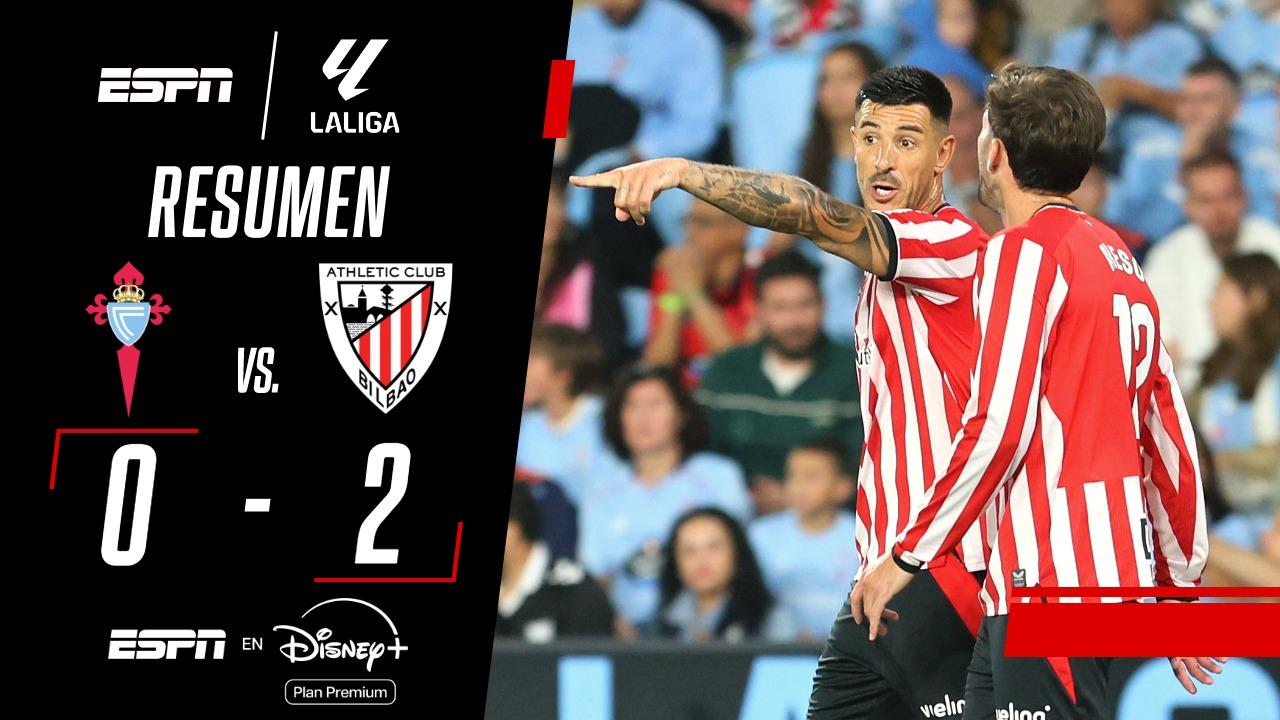 Buen triunfo del Athletic Club ante Celta de Vigo por 2-0