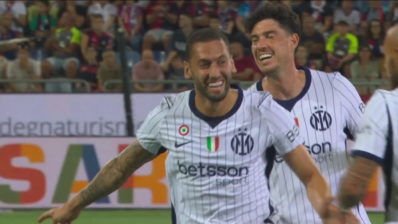 ¡Arriba Inter! Golazo de Calhanoglu para el 1-0 ante Cagliari