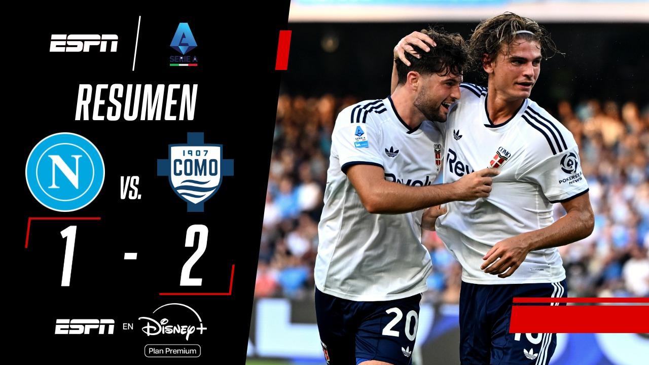 Con Nico Paz de protagonista, Como se quedó los tres puntos ante Napoli