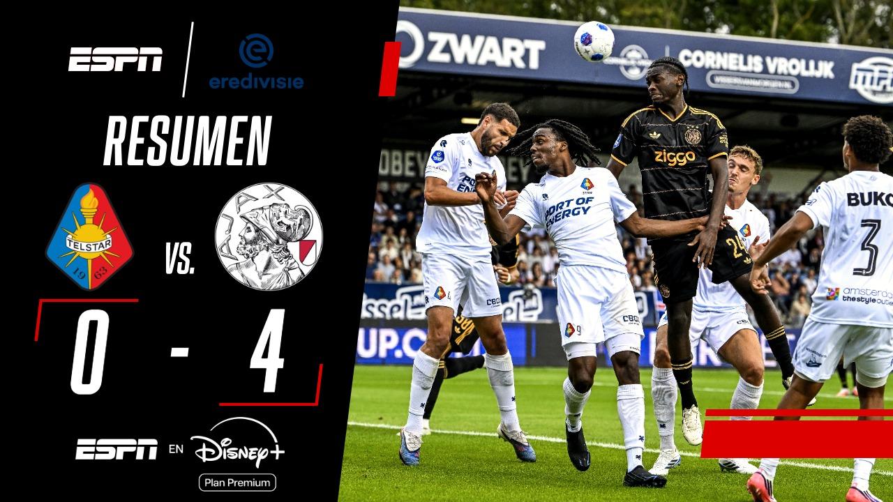 Ajax goleó 4-0 al Telstar y sigue invicto