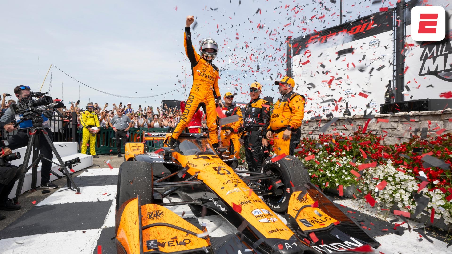 Pato O'Ward gana en Milwaukee e iguala a Adrián Fernández