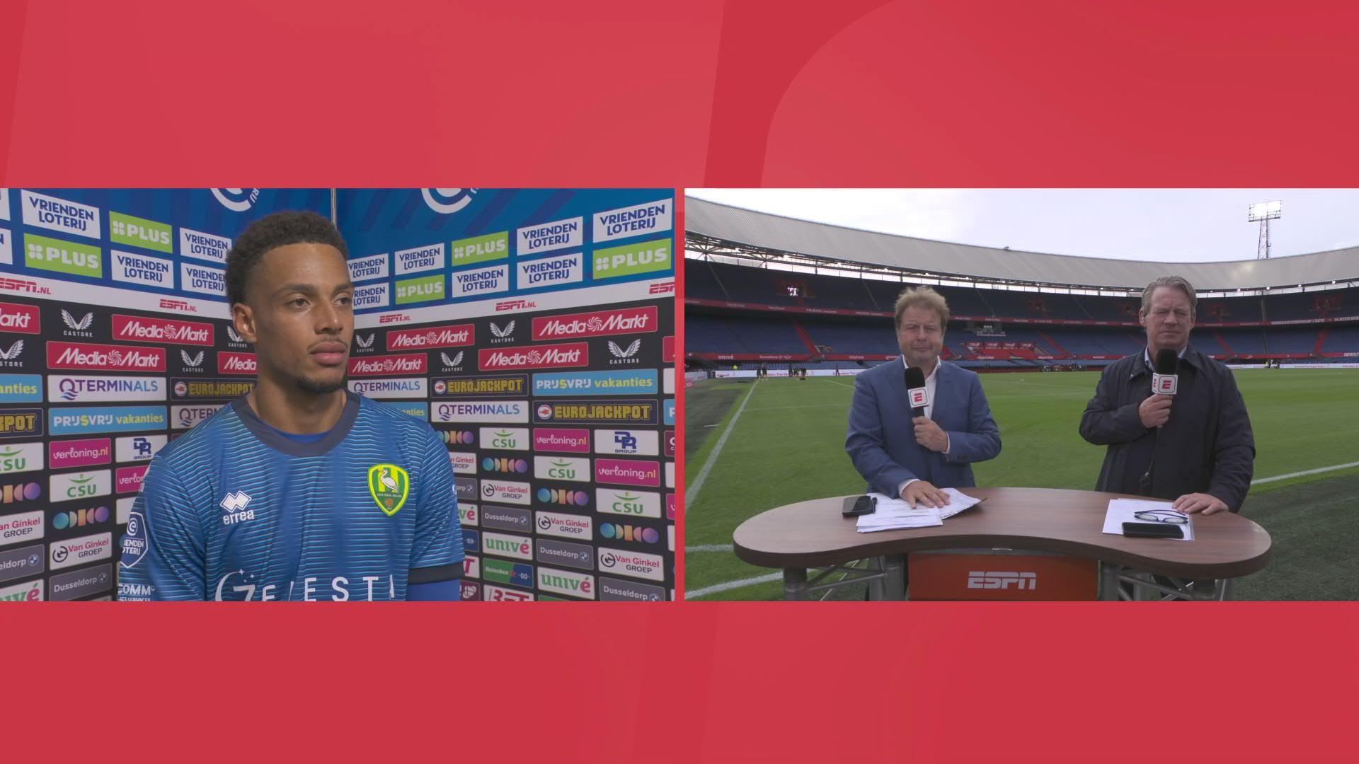Uitblinker Nikiema: "Als je naar De Kuip komt weet je van te voren dat het lastig gaat zijn"
