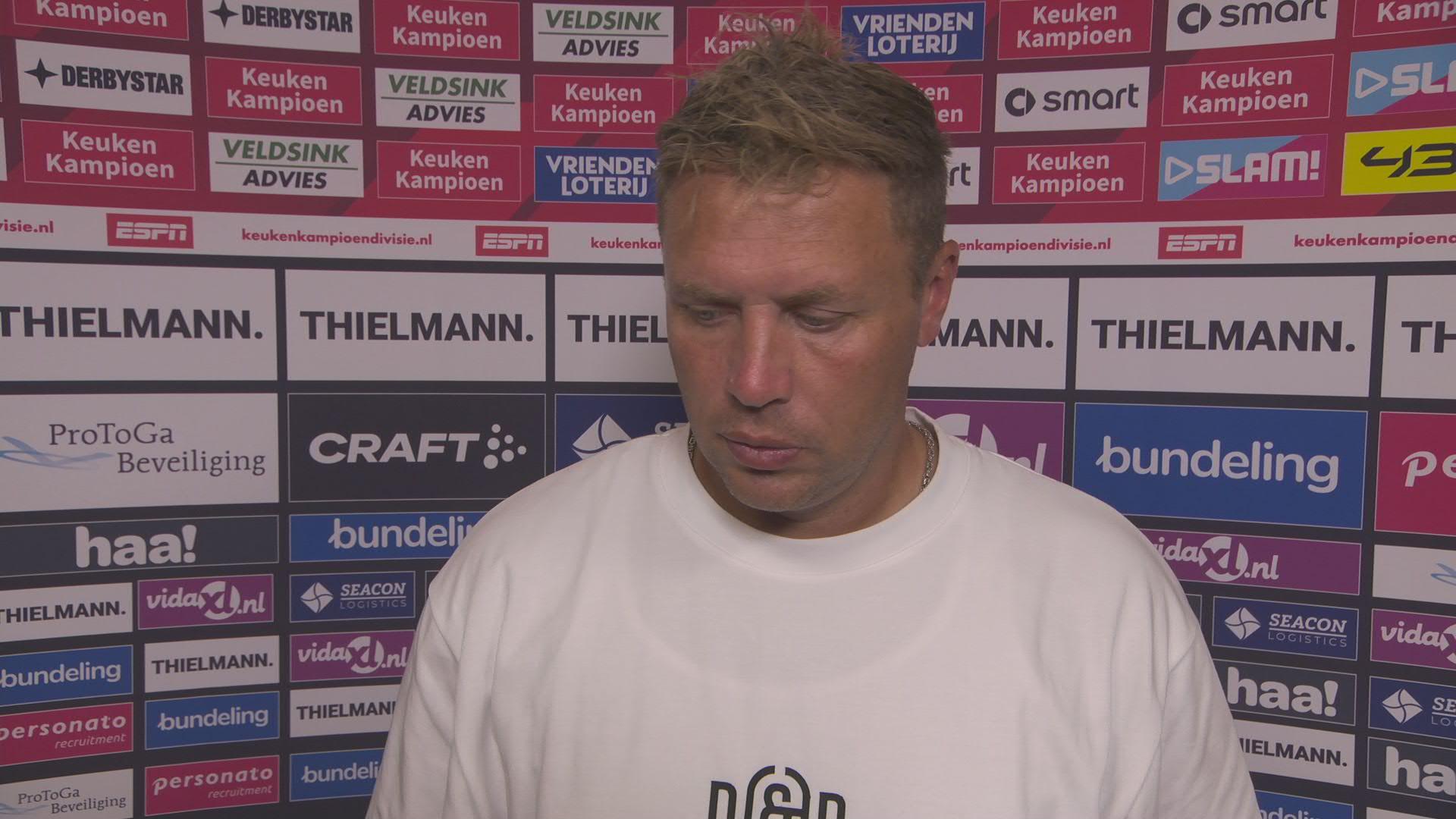 Van Dam: "Wij hebben heel slecht verdedigd en heel slecht in hun zestienmetergebied gevoetbald"