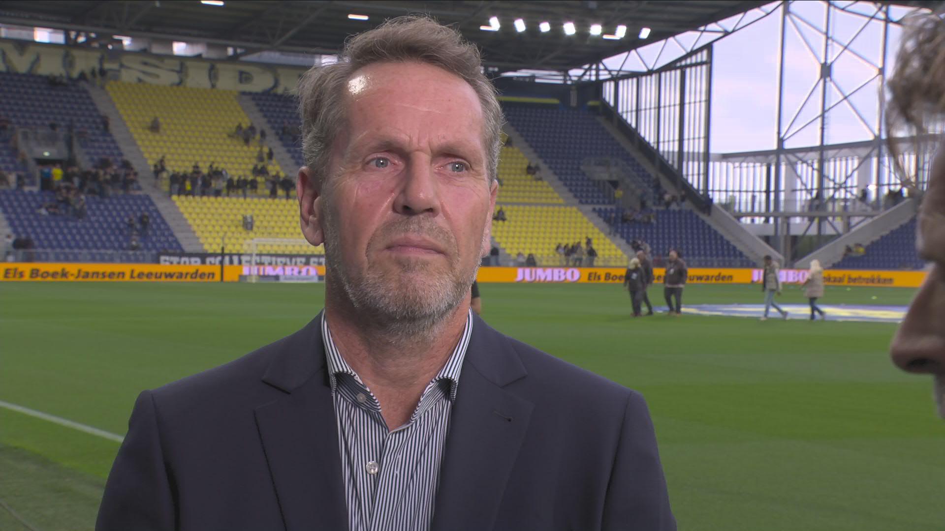 Algemeen directeur van SC Cambuur Jesse Bergsma voorafgaand aan het duel in de VriendenLoterij Eredivisie tussen SC Cambuur en FC Twente.