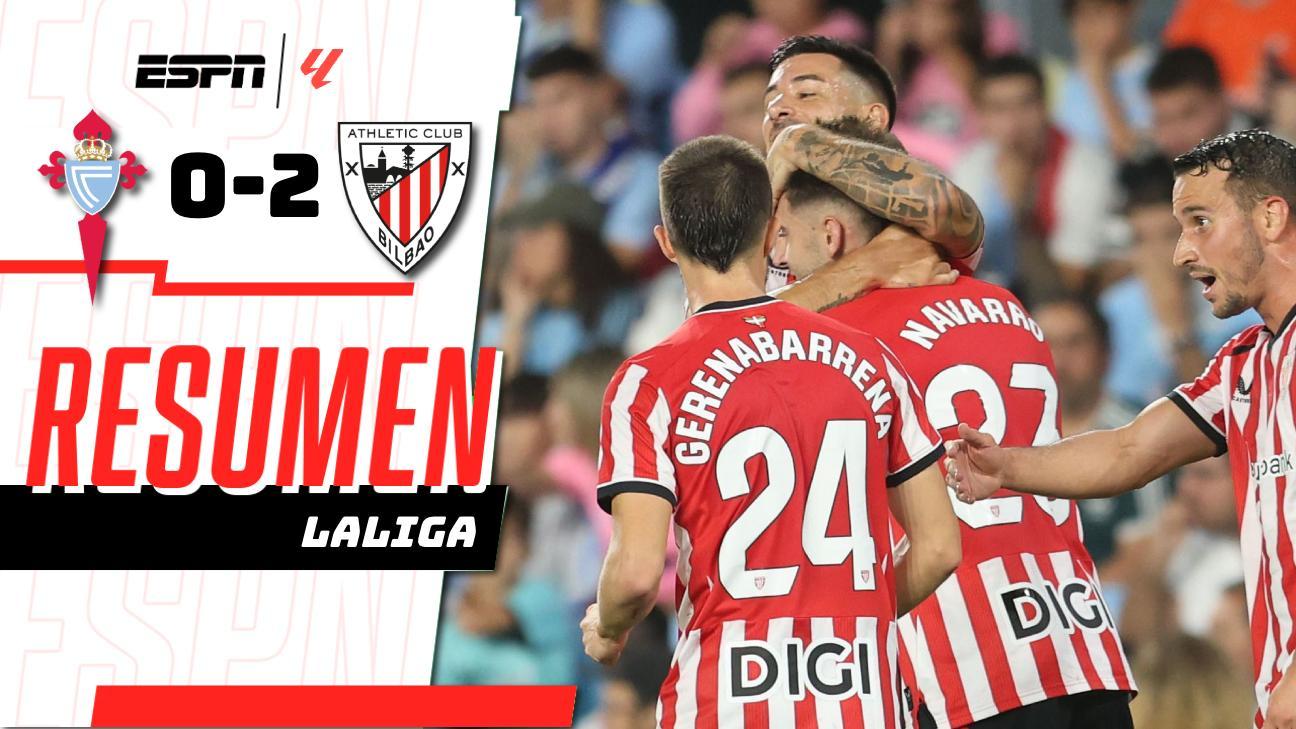 ¡El Athletic Club se impone al Celta y gana 2-1 de visita!