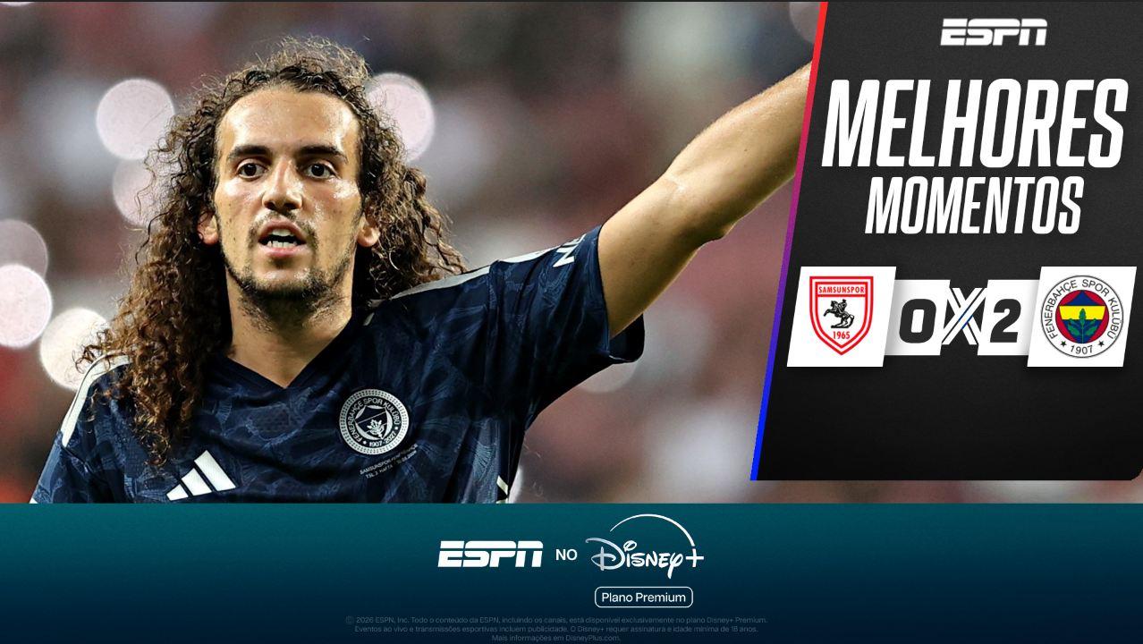 Samsunspor 0 x 2 Fenerbahçe no Campeonato Turco: VEJA os melhores momentos