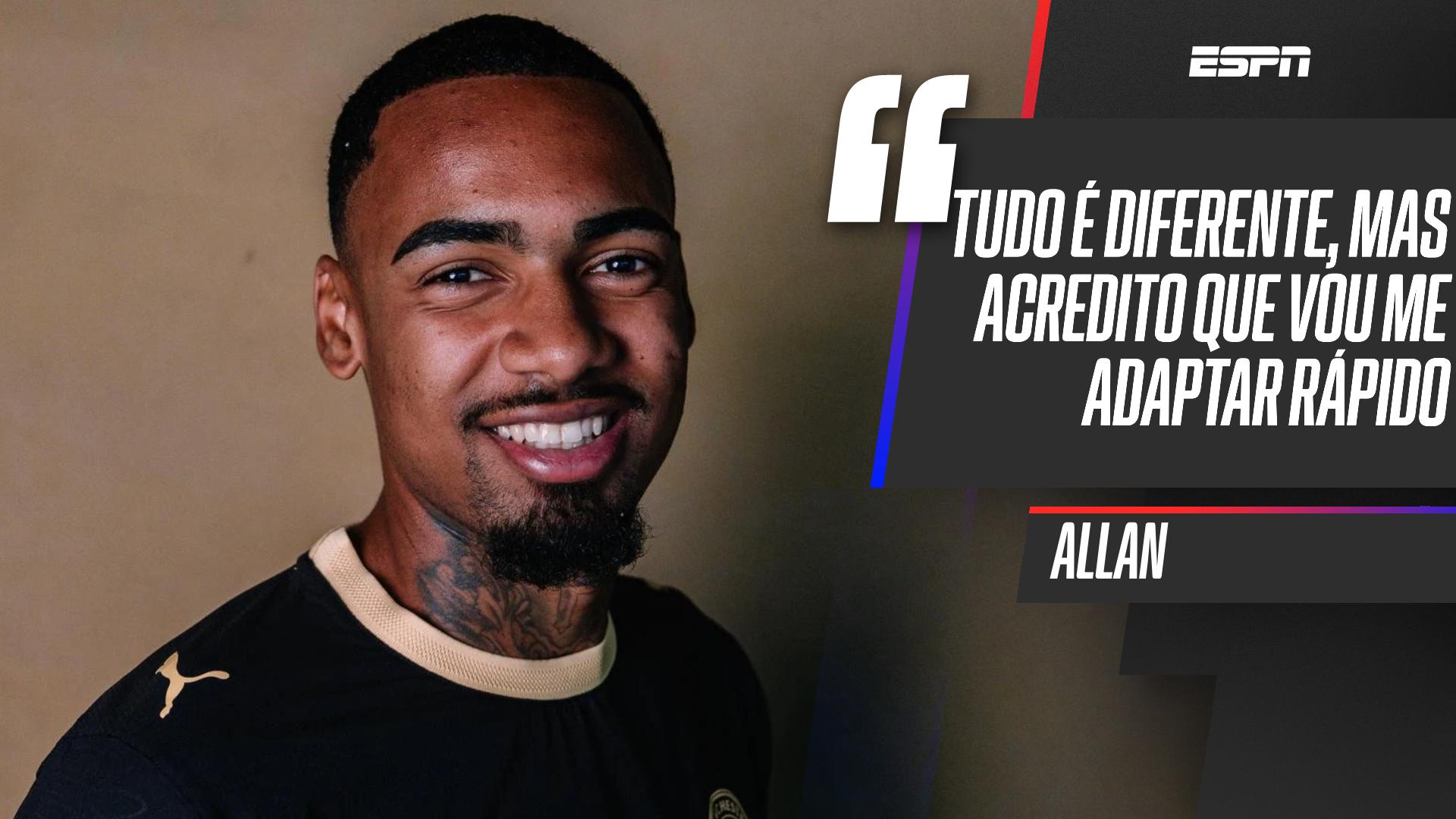 Allan crê em adaptação rápida ao City e exalta Premier League: 'Não tem jogo ruim'
