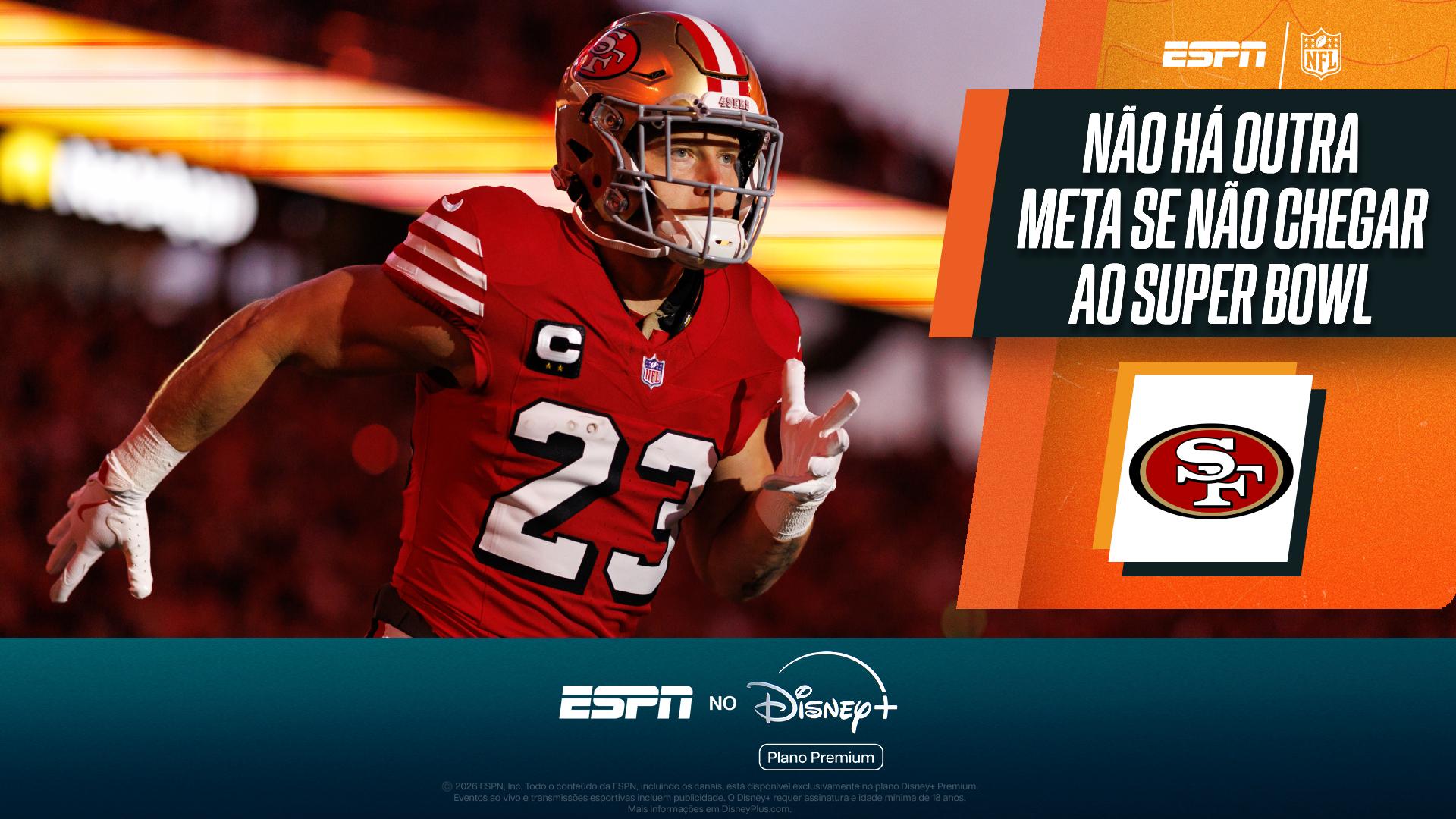 Por terra ou pelo ar, Christian McCaffrey é uma ameaça para os adversários dos 49ers; VEJA