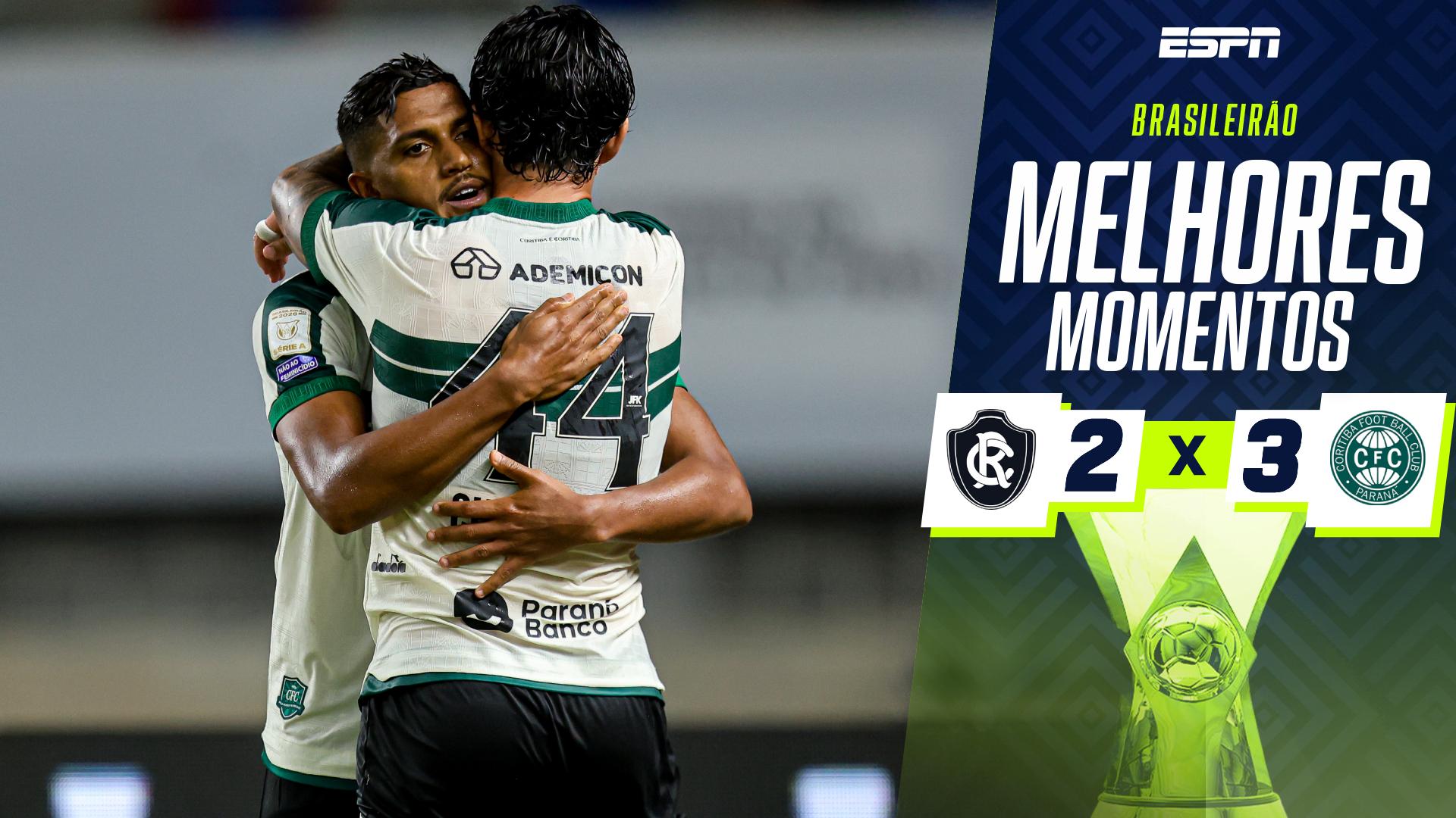 Pedro Rocha decide, e Coritiba vence Remo no último lance em jogo de cinco gols; VEJA como foi